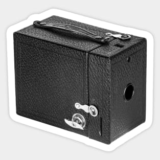 Vintage 1930s Box Camera in B&W Sticker